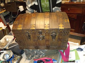 Decorative Dome-Top Treasure Chest