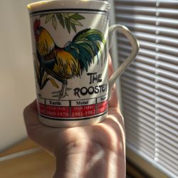 Vintage Chinese Zodiac Rooster Mug