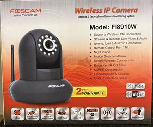 Foscam FI8910W Wireless IP Camera Internet & Smartphone Monitoring