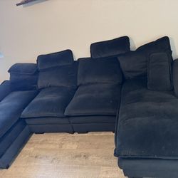 Small Black Couch 