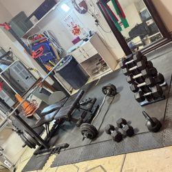 Power Zone Advanced, Multifunctional Squat, Rack With Weights , Bench And Bars