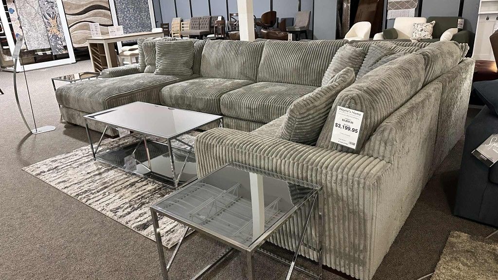 Living Room Furniture Modular Fog Gray Fluffy Corduroy Sectional Couch Set Extra Discount Code RSG
🔥🔥 Mention OfferUp for this Special Price!!