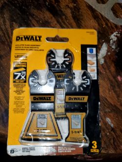 DeWalt 3-Piece Oscillating Blade Assortment & 5pc sawzall blades