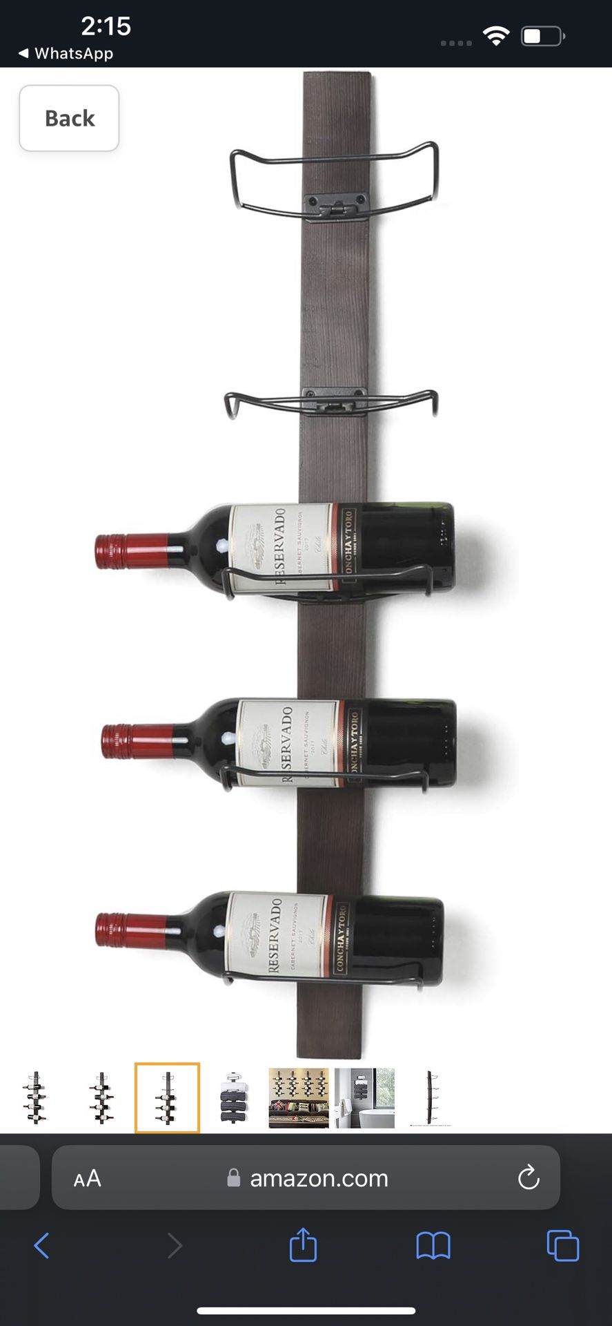 Wall Mounted Wine Rack 