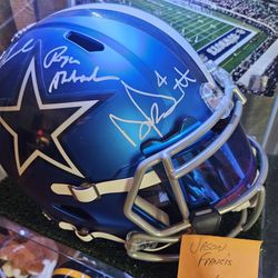 Dallas Cowboys Autographed True Blaze Full-size Helmet