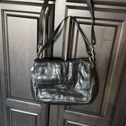 NWT Leather Black Coach Handbag 