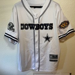 Dallas Cowboys Baseball Luxury Athletic Collection Navy Blue/ White Xl