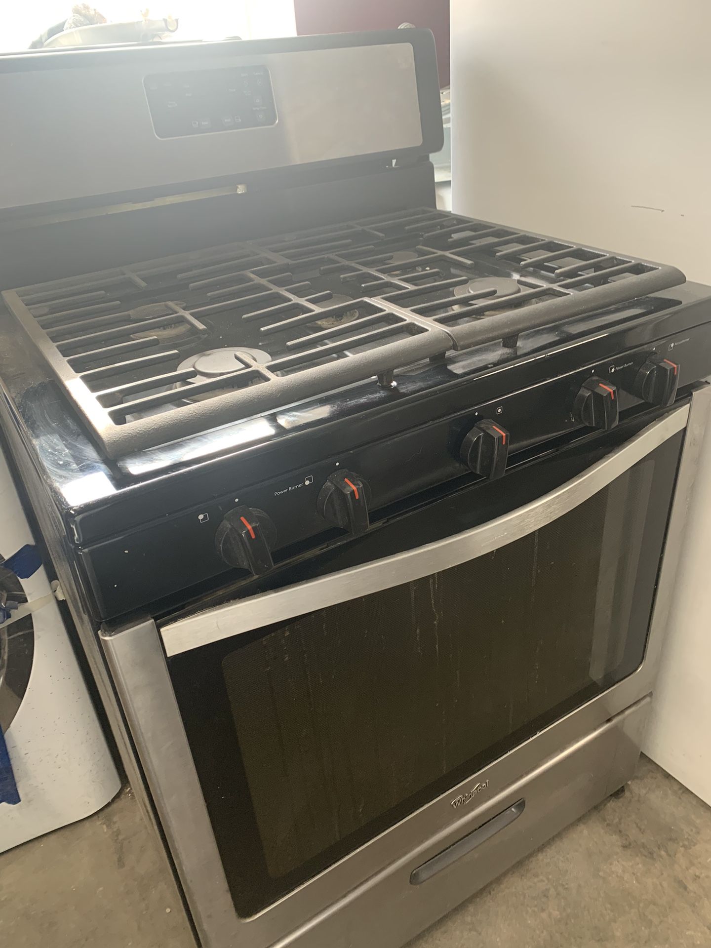 Stove Gas Stainless Stills Whirlpool Works Good Condition Good Warranty Gas Stainless Stills 