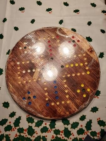 WOODEN GAME BOARD - for Aggravation, Wahoo, Fast Track And Other Games - $55