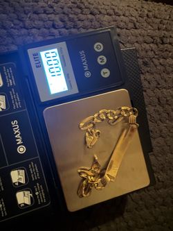 14k gold bracelet/ esclava