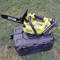 Ryobi Chain Saw New 40v Battery And Charger Included 