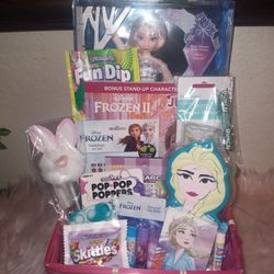 Frozen Singing Elsa Doll Easter Basket New 