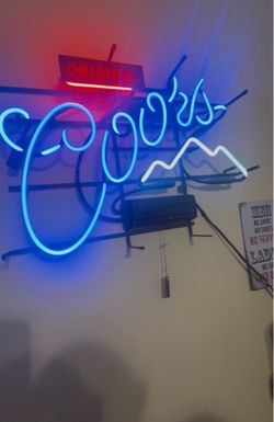 Coors Original neon sign