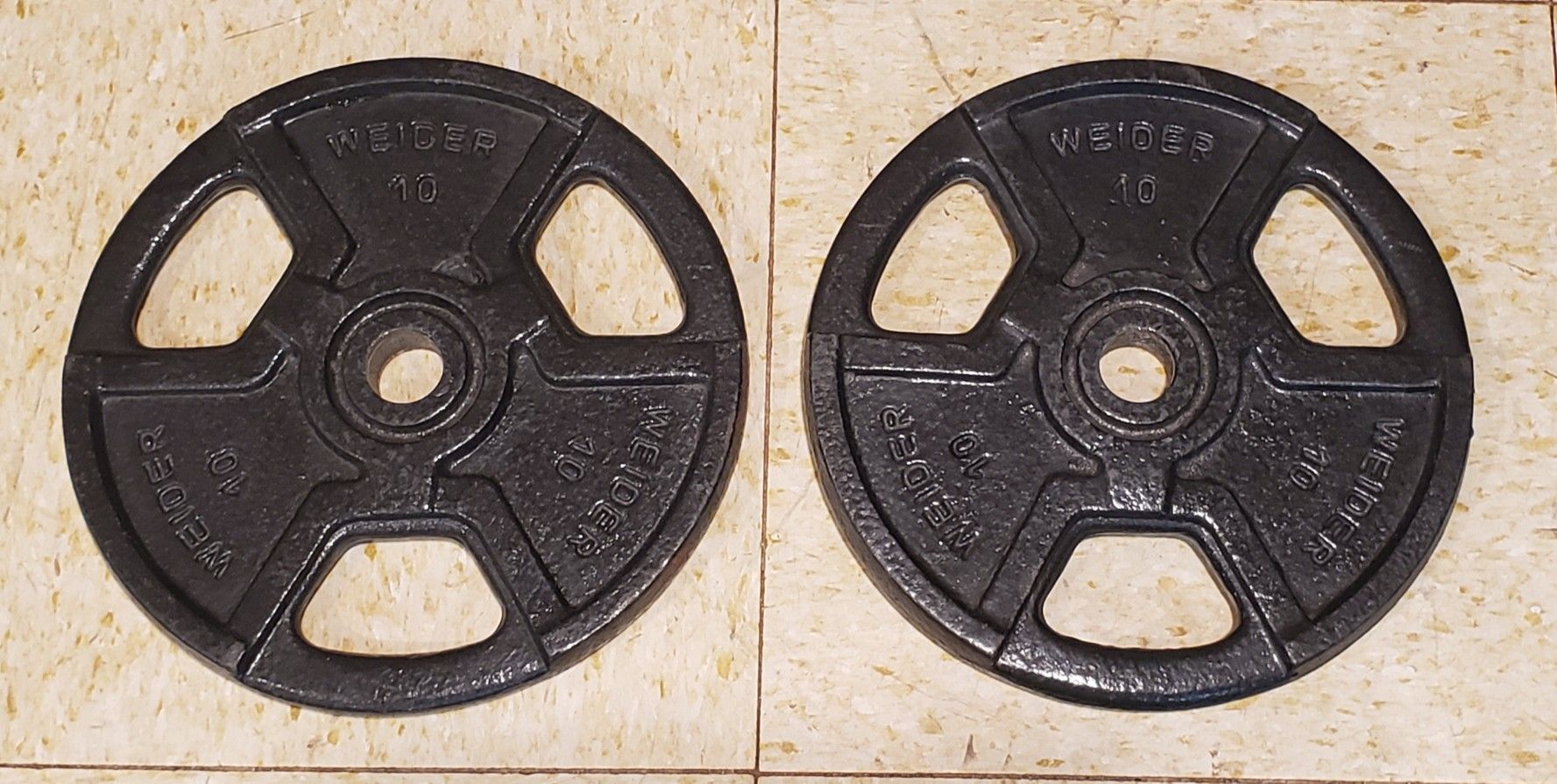 Set Of 2 Weider 10Lb Plates