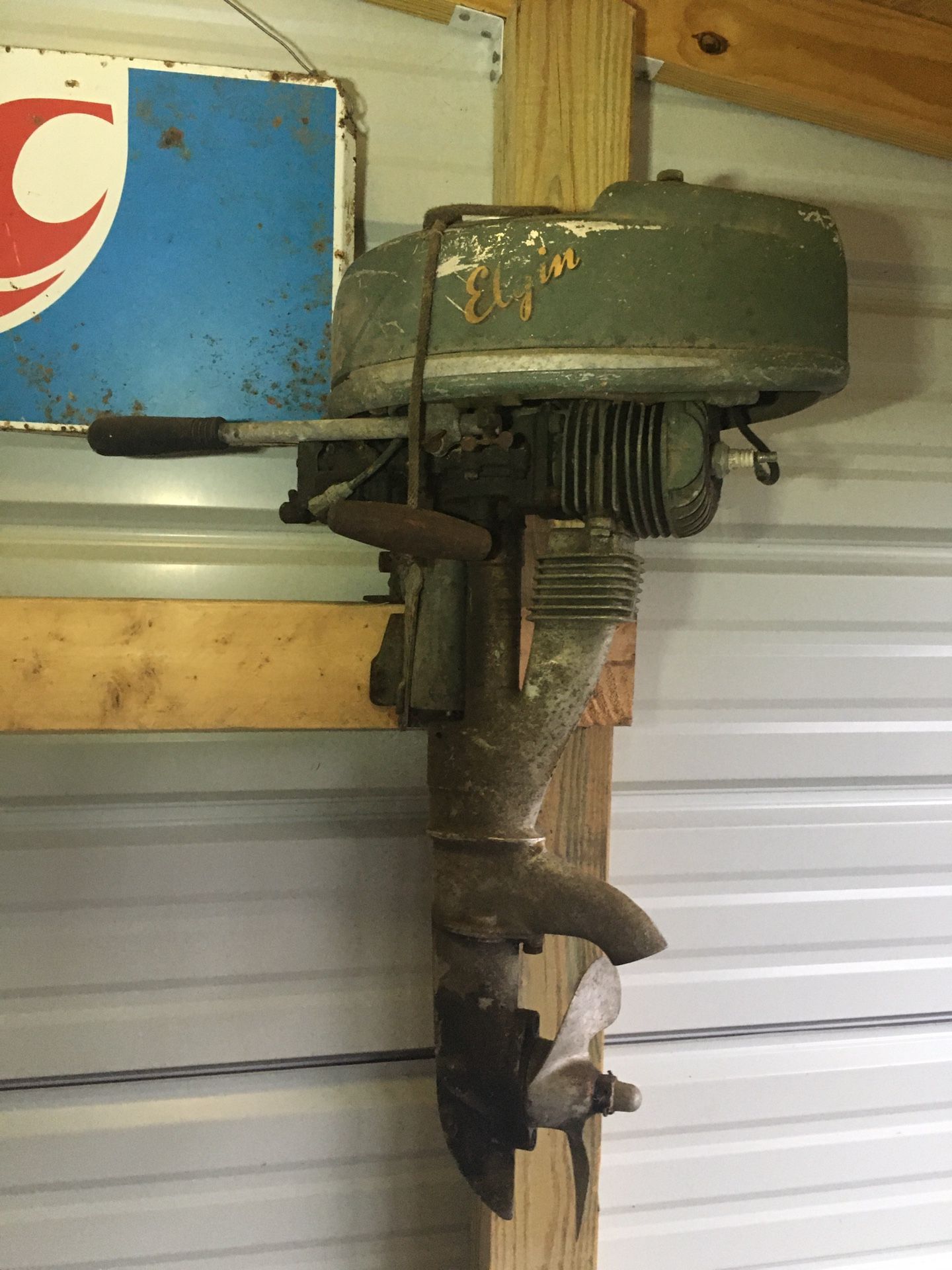 Antique Elgin boat motor