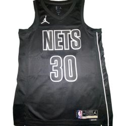 Brooklyn Nets Seth Curry Jordan Swingman Statement Edition Jersey (Size 44 Medium)