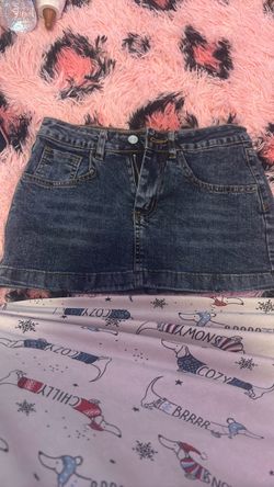 Dark Wash Denim Mini Skirt