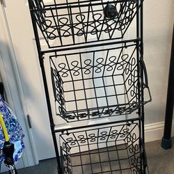 metal stand basket