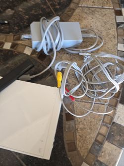 Nintendo Wii Console With Cables. No Controllers