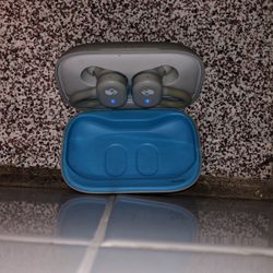 Skullcandy Push Active True Wireless in-Ear Earbud - Light Grey/Blue
