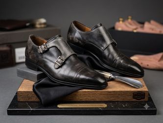 Magnanni Double Monk Strap Men’s 11.5 Shoes