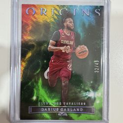 2022-23 Panini Origins Darius Garland #62 Cleveland Cavaliers /49 Green