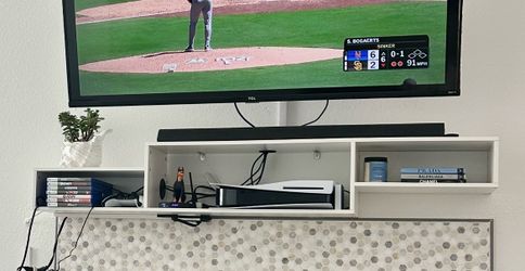 White Floating Shelf