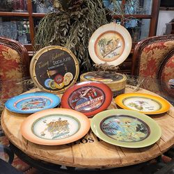 Set of 12 Tommy Bahama 2007 Cocktail Plates Six Reasons To Have A Party In Box