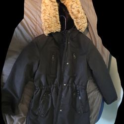 Snow Coat With Detachable Puffer Size L