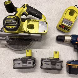 18v Ryobi Circular Saw Set