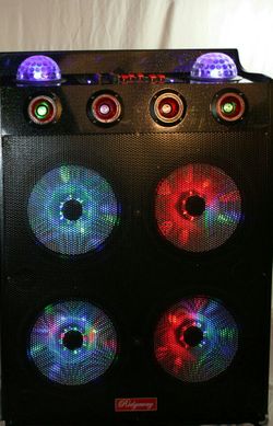 Bluetooth speaker SD card,slot USB port,FM radio,microphone included for karaoke