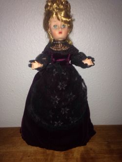 Doll dressed in Victorian style