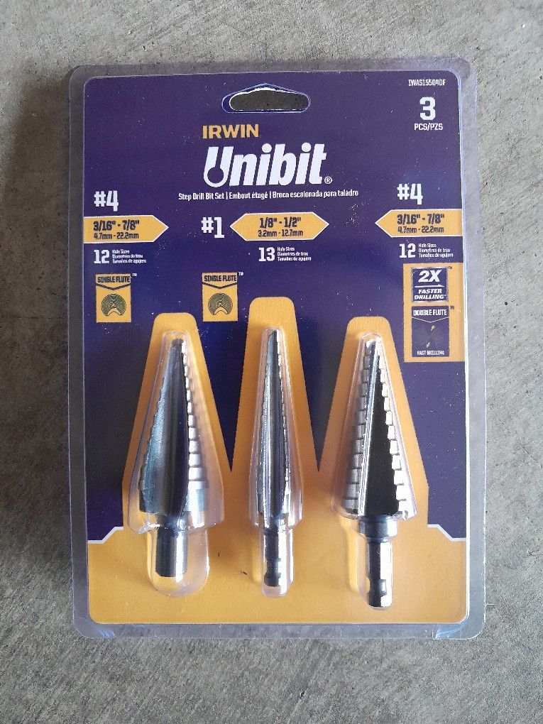 Irwin Step Drill Bit Set