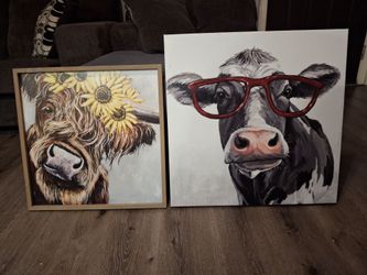 Hanging cow frames