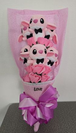 Stitch Pink LOVE bouquet