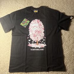 BAPE sakura (SS21) Tee Black/pink Tree MEDIUM