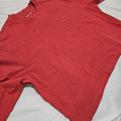 Supreme Small Box Long Sleeve Red Tee (Size L)