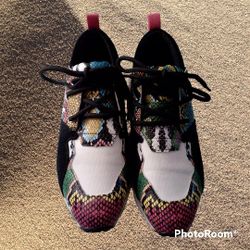 Steve Madden 'Cliff' Snake Round Toe Platform Sneakers, Sz.7