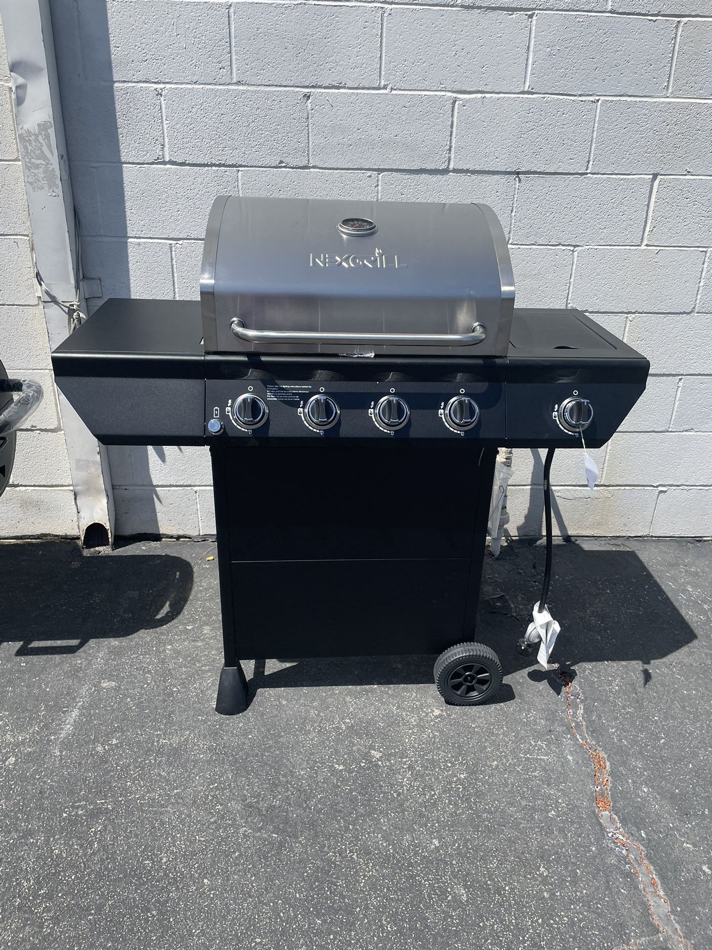 Bbq Grill Black And Stainless Steel 