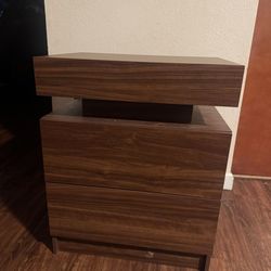Nightstand with led lights and Bluetooth