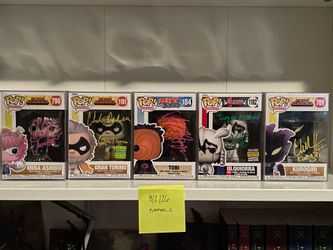 Autographed funko pop lot
