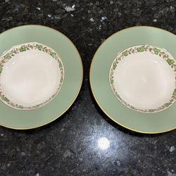 Pair Of Vintage Franciscan China Concord Salad Plates