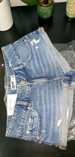 Garage Decontractée Denim Ultra Low Rise Cut-Off Shorts  Blue