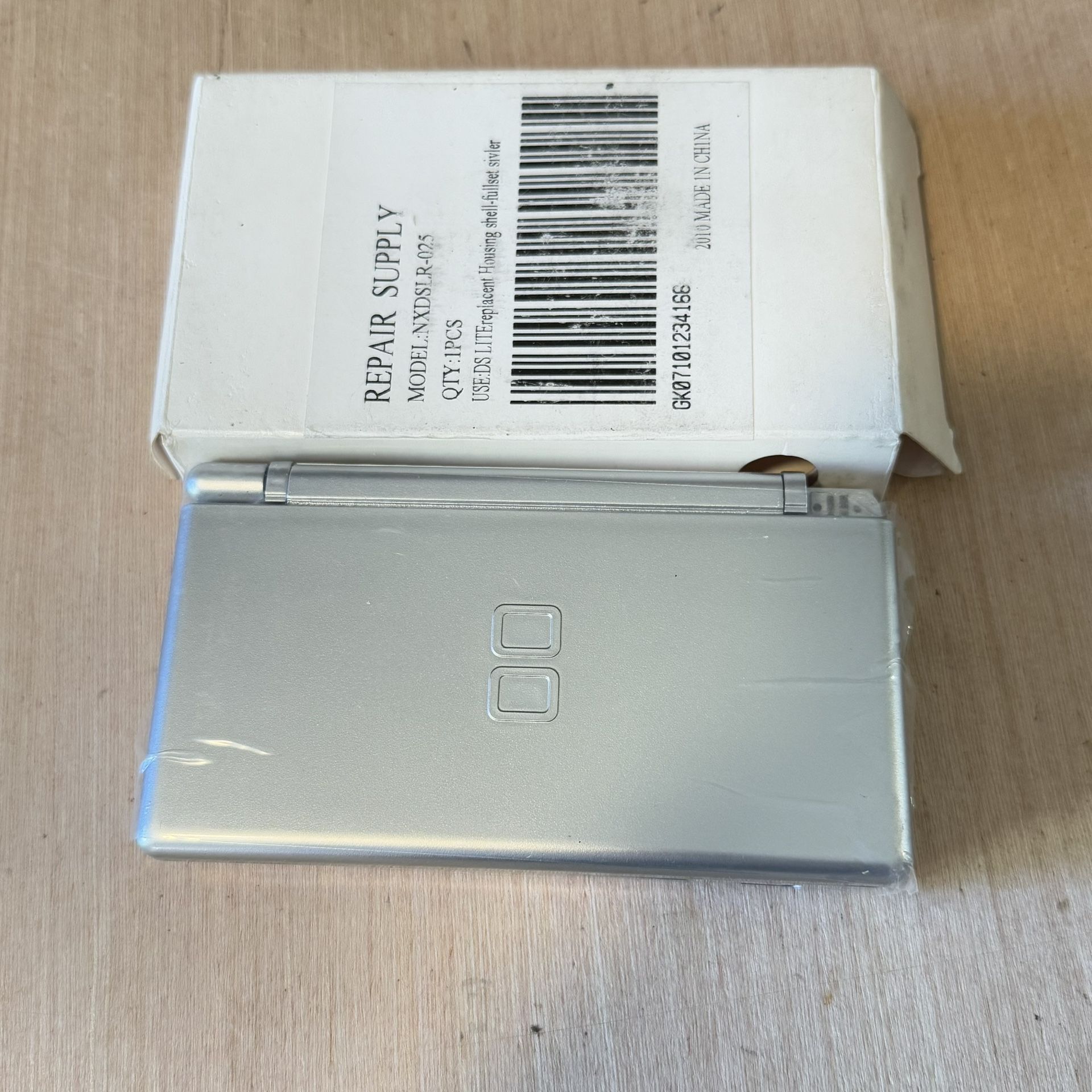 Nintendo DS Lite Full Replacement Housing Shell Silver Complete Brand New Open!