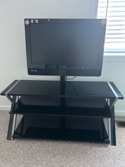 TV station with shelves