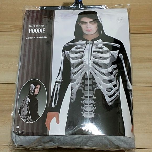 Black and bone hoodie