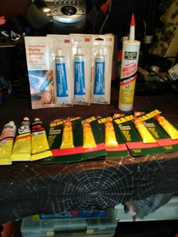 Boat adhesive /sealant lot. 12 tubes in lot.all new