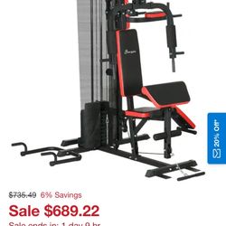 Gym equipment set