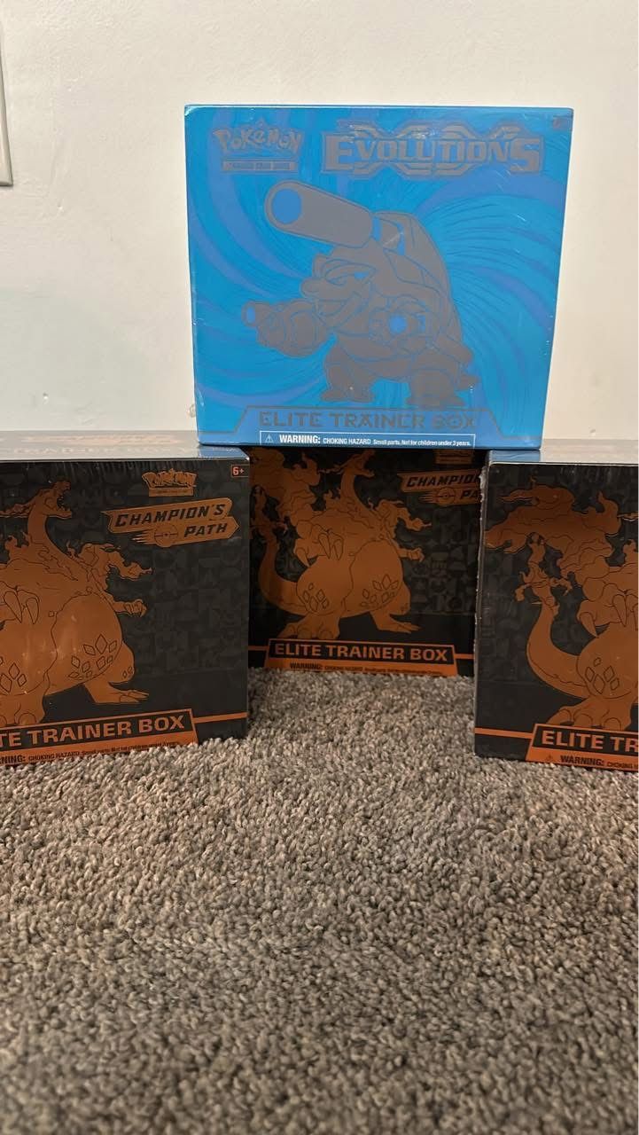 XY Evolutions ETB For sale And 2 Champions Paths ETBs