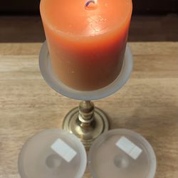 Pillar Candle Plate For Candle Stick Set Of 3